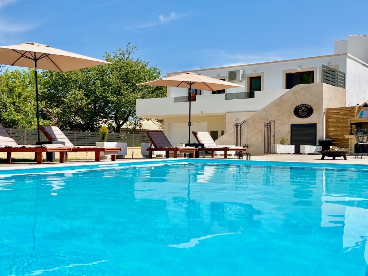 Beach Villa Verano With Private Pool By Dadovillas Sidari  Bagian luar foto